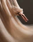 Ethereal Breeze Pleated Maxi Dress.