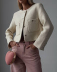 Elegant Tweed Jacket - Maelle Paris