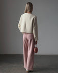 Chic Pink Wide-Leg Pants - Maelle Paris