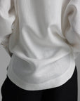 Schwarze Hose mit weitem Bein