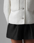 Shorts neri in raso