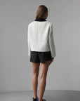 Shorts neri in raso