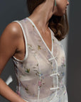 Floral Sheer Suit - Maelle Paris