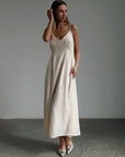Elegant White Floral Embroidered Suit Set - Maelle Paris