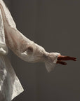 Elegant White Lace Embroidered Suit - Maelle Paris