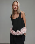 Ensemble pantalon large et haut à bordure fleurie