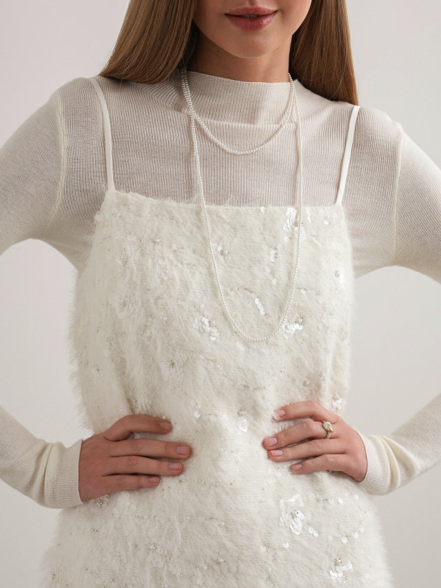 Vestido corto Frost Feather