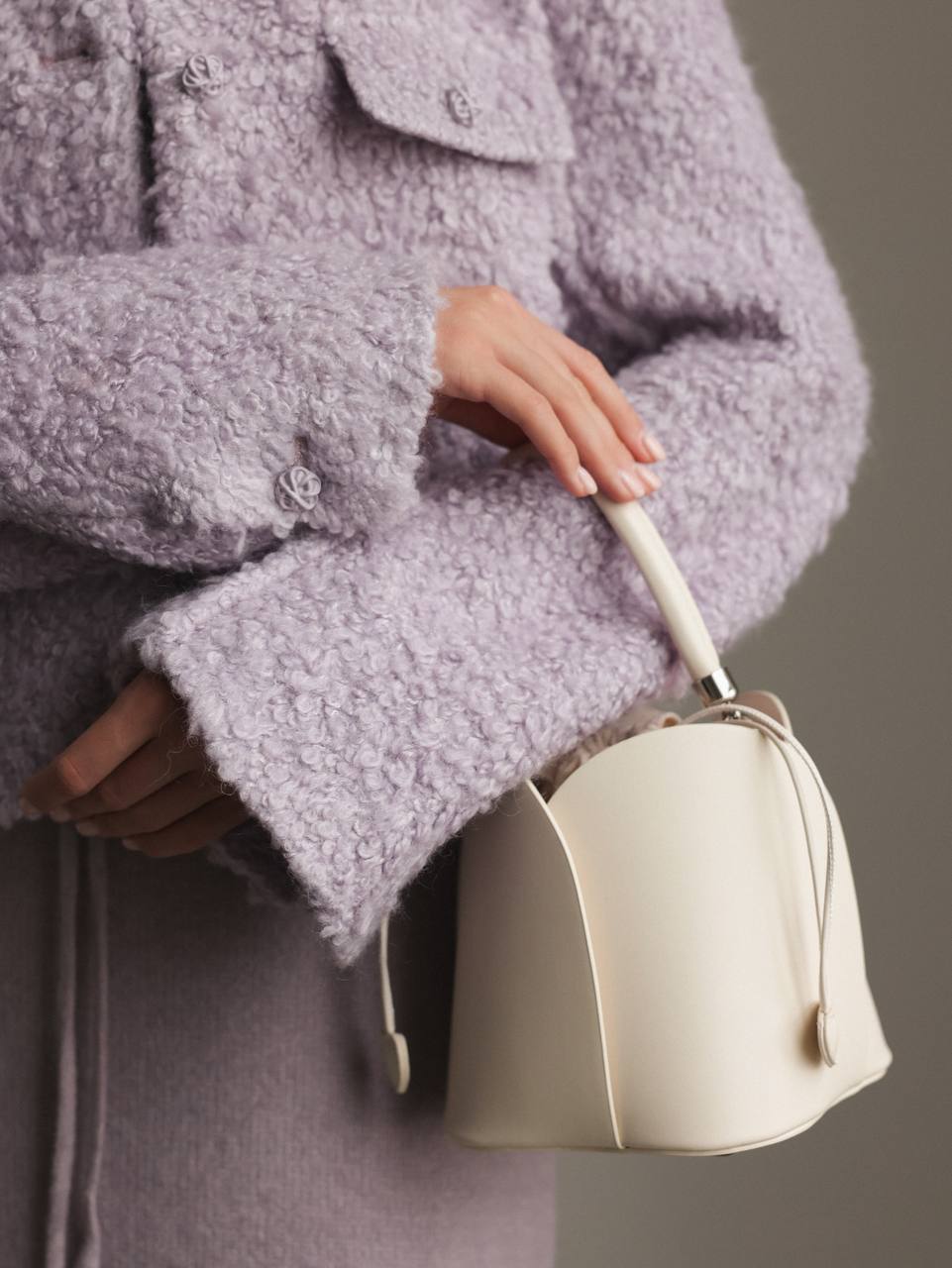 Lilac Cloud Bouclé Jacket