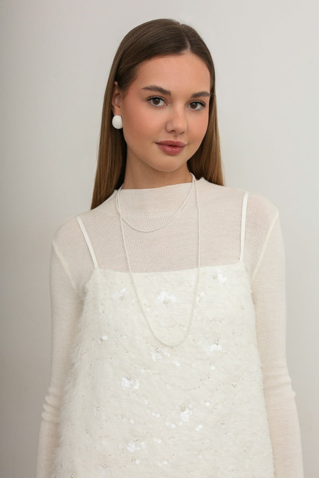 Vestido corto Frost Feather