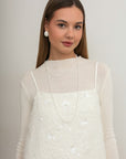 Vestido corto Frost Feather