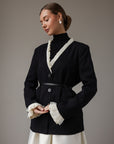Giacca con rouches Black Swan