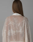 Sequin Satin Kimono