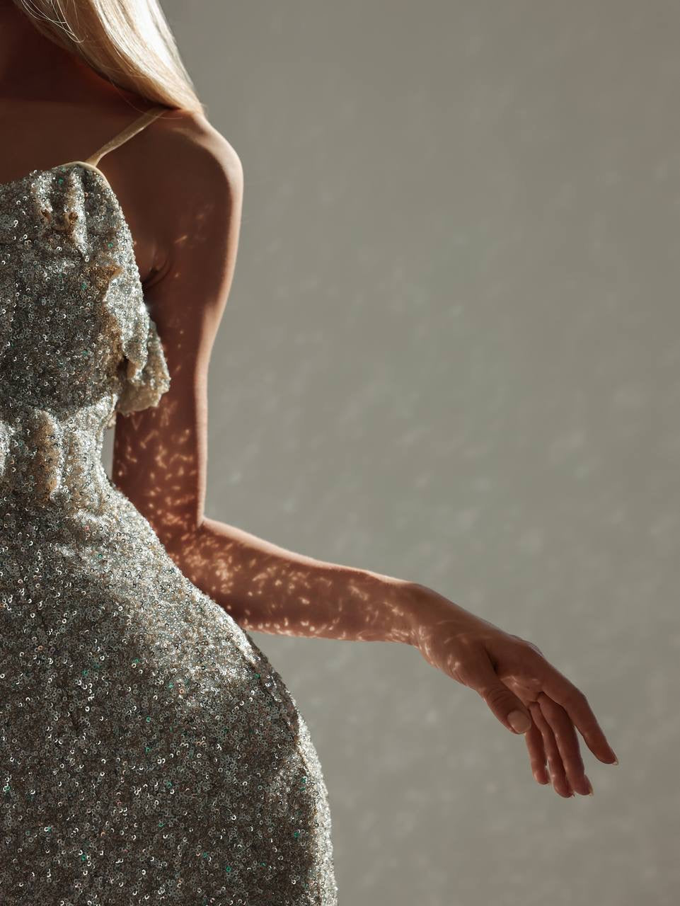 Abendkleid mit Pailletten