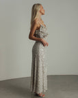 Abendkleid mit Pailletten