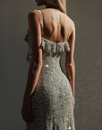 Abendkleid mit Pailletten