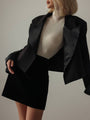 Blazer corto negro