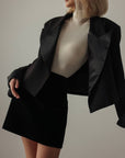 Blazer corto nero