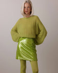 Maglione oversize Lime Glow