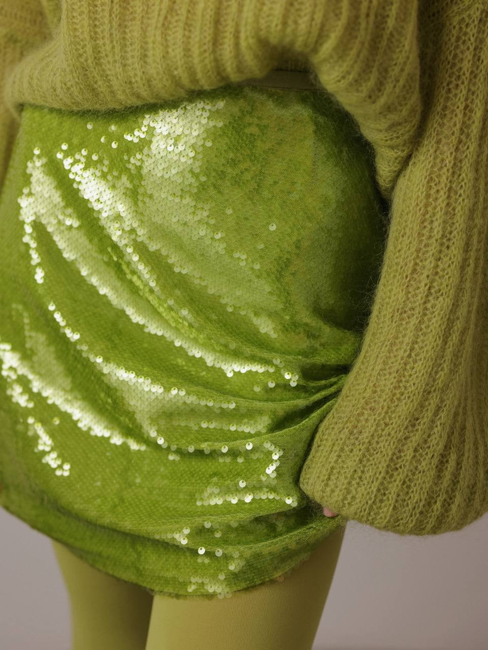 Maglione oversize Lime Glow