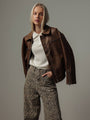 Jacke in Espresso