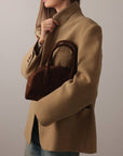 Beiger Rippstrickpullover