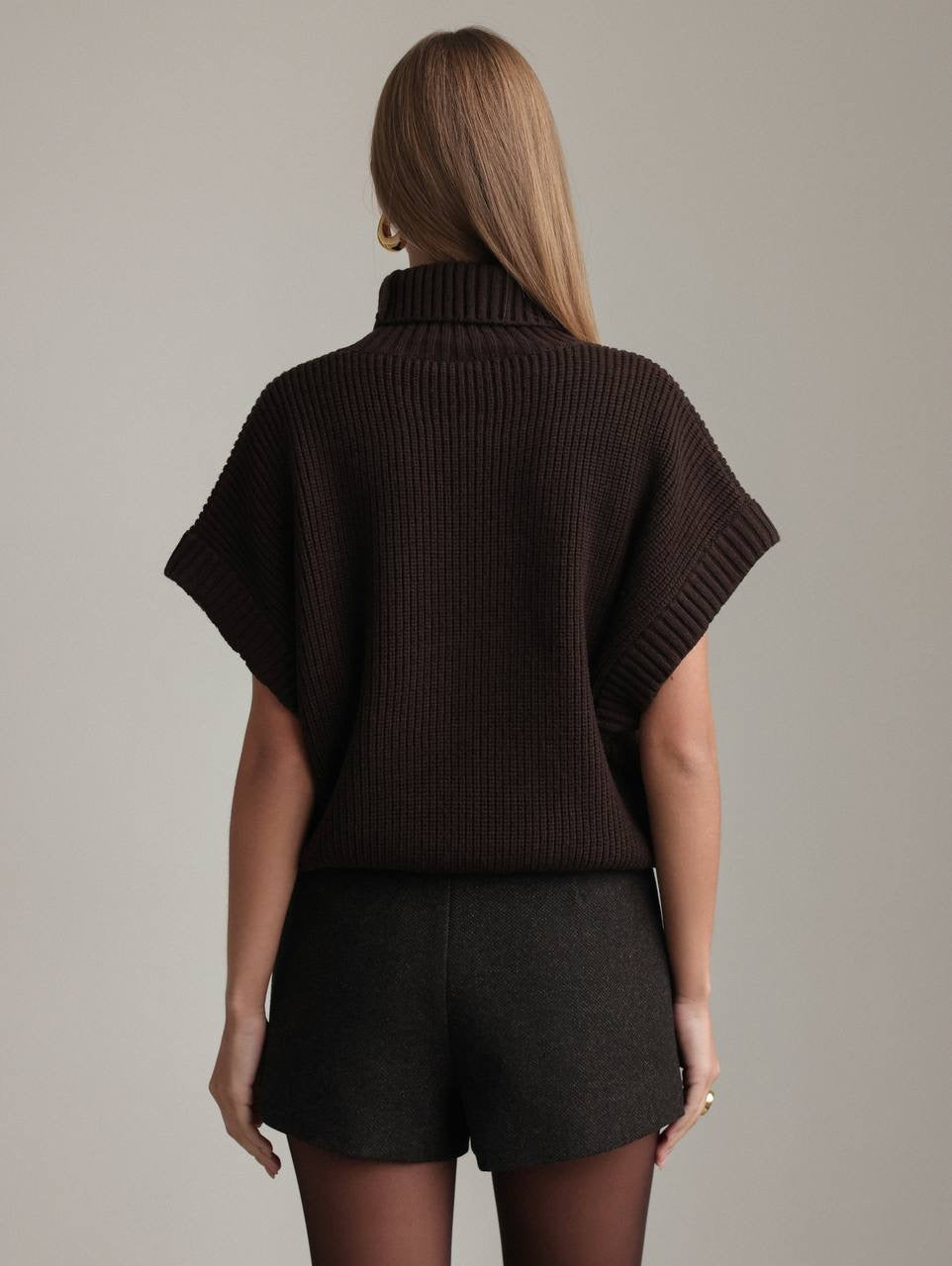 Strickpullover in Schokobraun