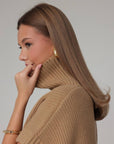 Kuscheliges Strick-Top in Camel