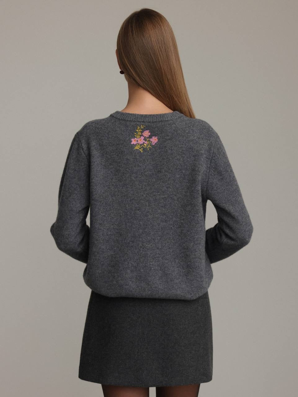 Minifalda gris marengo