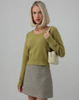 Jersey de lana verde oliva