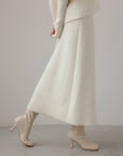 Maglione oversize in lana avorio