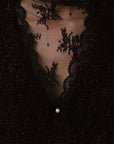 Robe sophistiquée en dentelle noire
