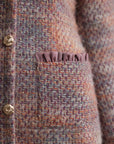 Romantisches Tweed-Minikleid mit Schleife