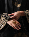 Seidenkleid Midnight Gold