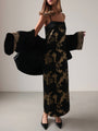 Seidenkleid Midnight Gold