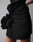 Noble Black Long Sleeve Mini Dress
