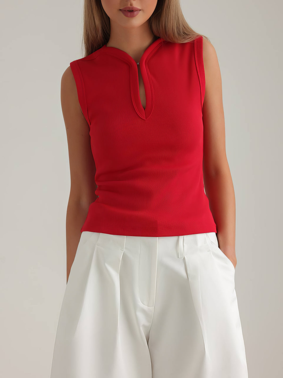 Short jupe-culotte fluide blanc