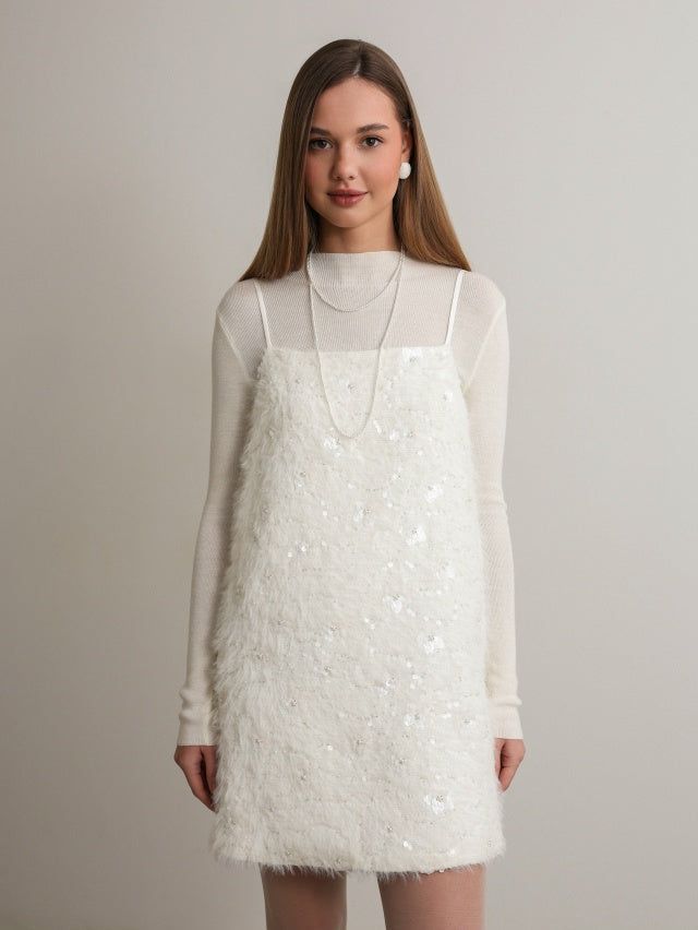 Vestido corto Frost Feather
