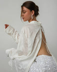 Oversized Linen Blouse