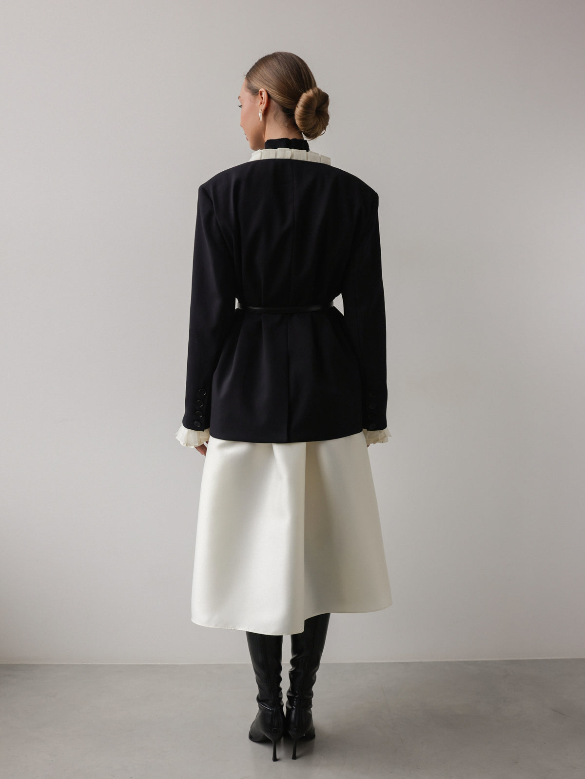 Giacca con rouches Black Swan