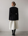 Giacca con rouches Black Swan