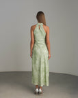 Green Halter Dress