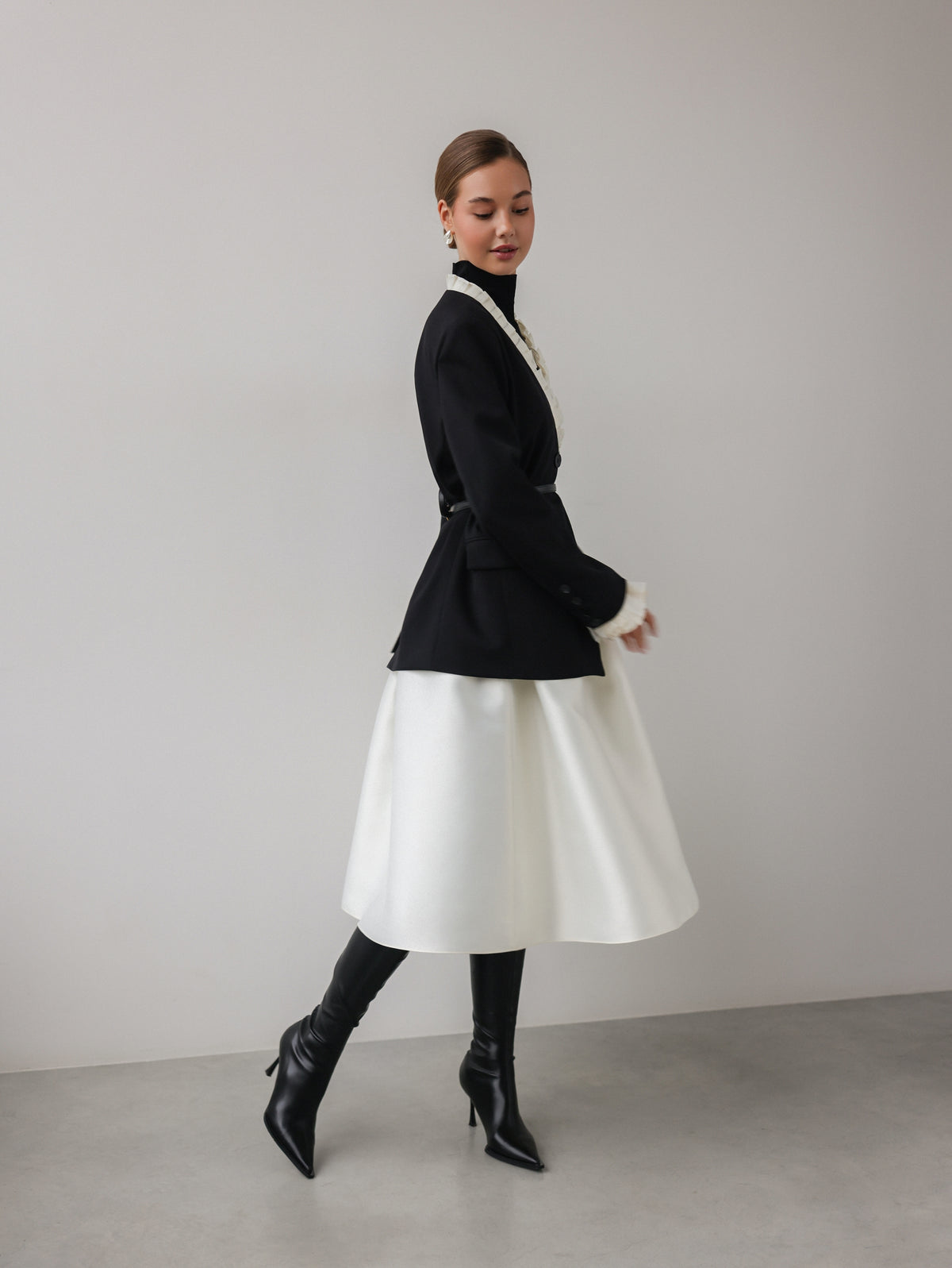 Giacca con rouches Black Swan