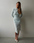 Abito con fiocco Mint Whisper