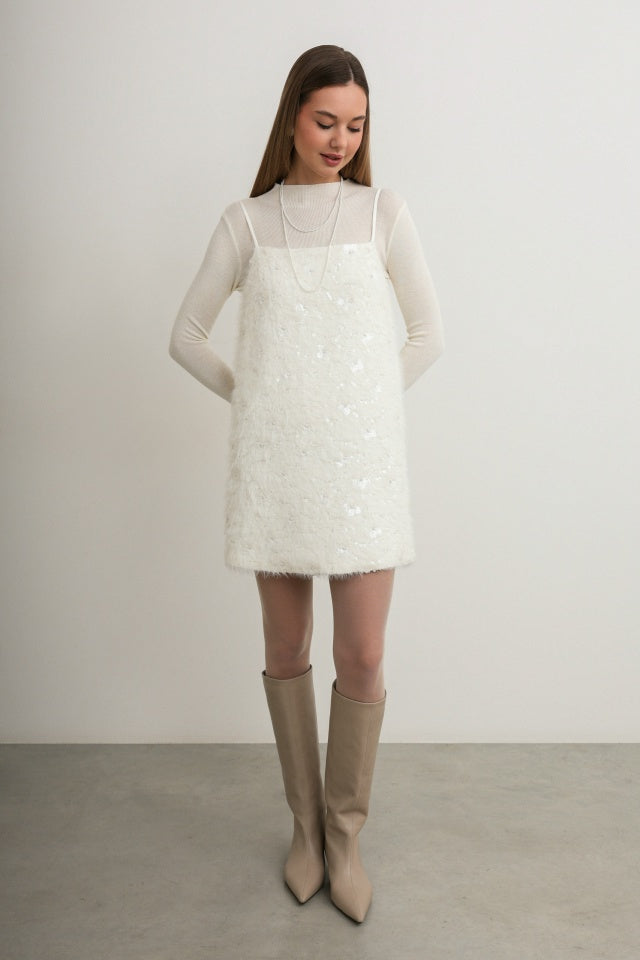 Vestido corto Frost Feather
