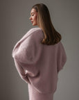 Jupe en maille Nuage rose