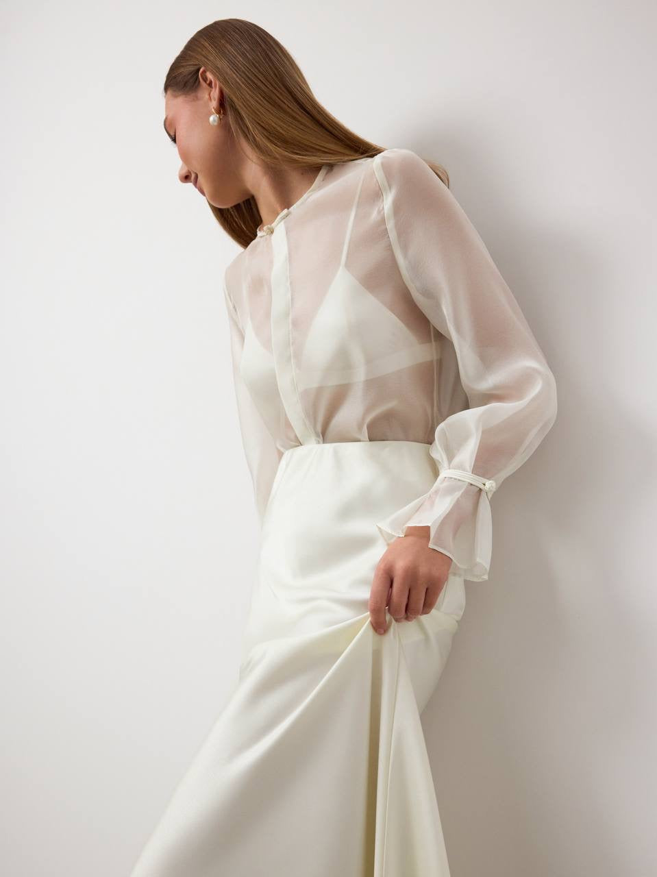 Blusa transparente Sheer Grace