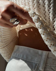 Top in maglia traforata Ivory Lace