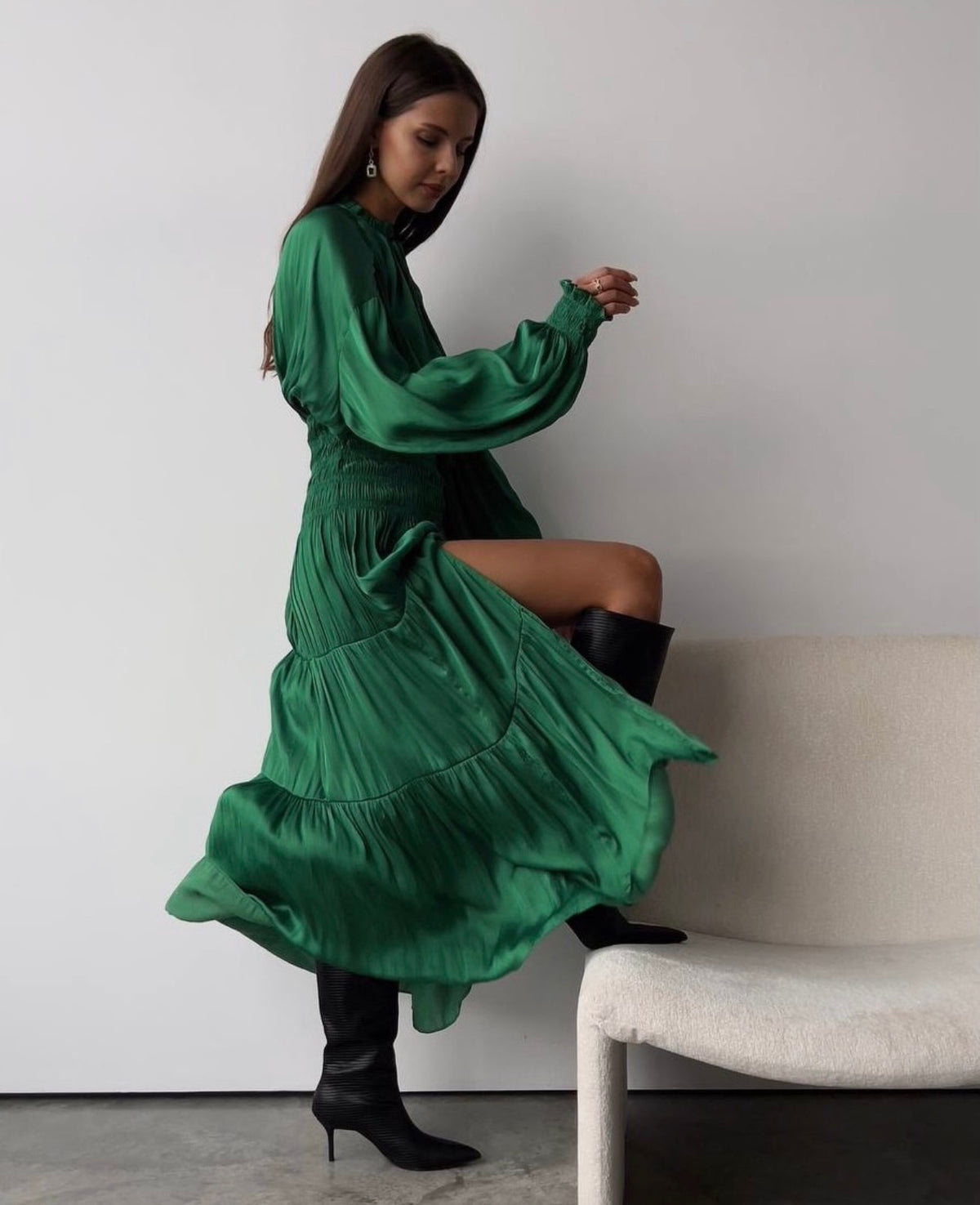 Kleid Emerald Cascade