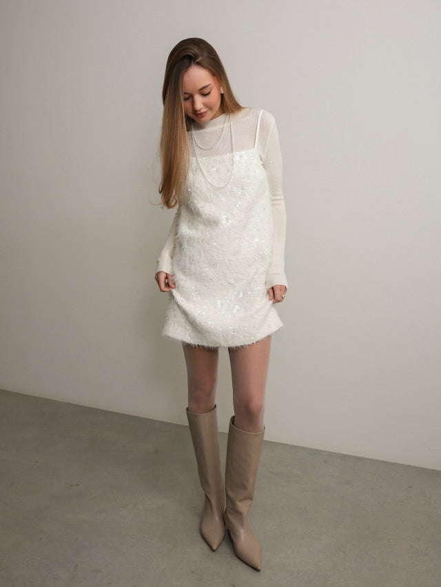 Vestido corto Frost Feather