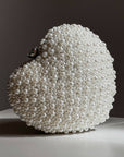 Bolso corazón de perlas